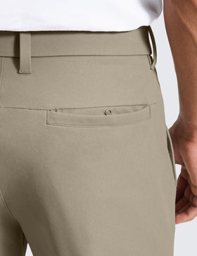 CRZ YOGA Breeze Golf Pants stretch waist for personalized fit.