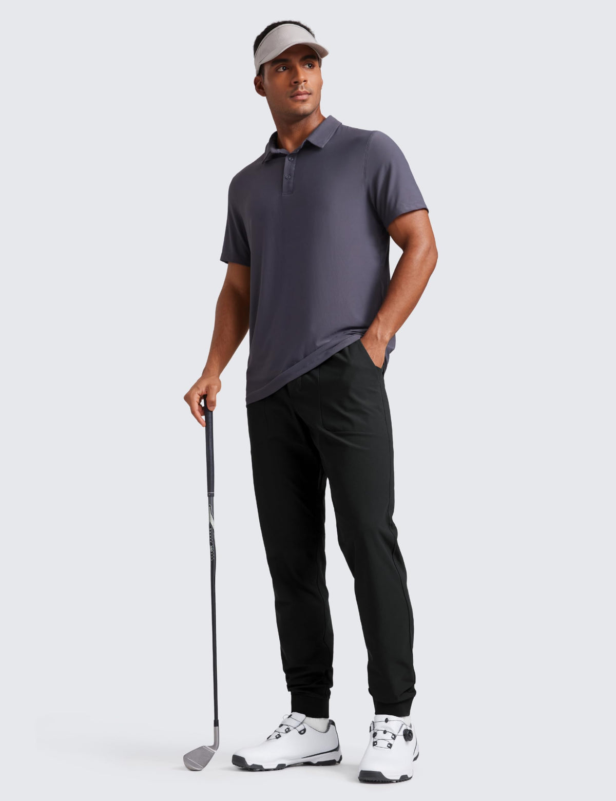 CRZ YOGA joggers with back zipper pocket and inner mesh pocket for valuables.