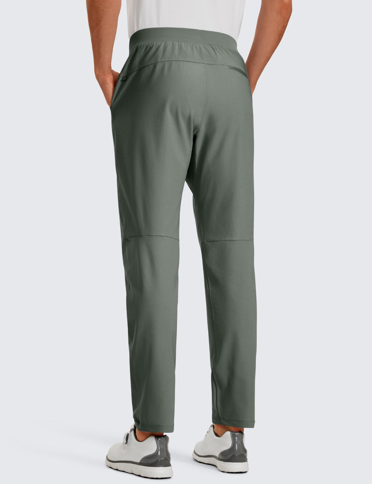 CRZ YOGA golf pants showing multiple pockets for essentials