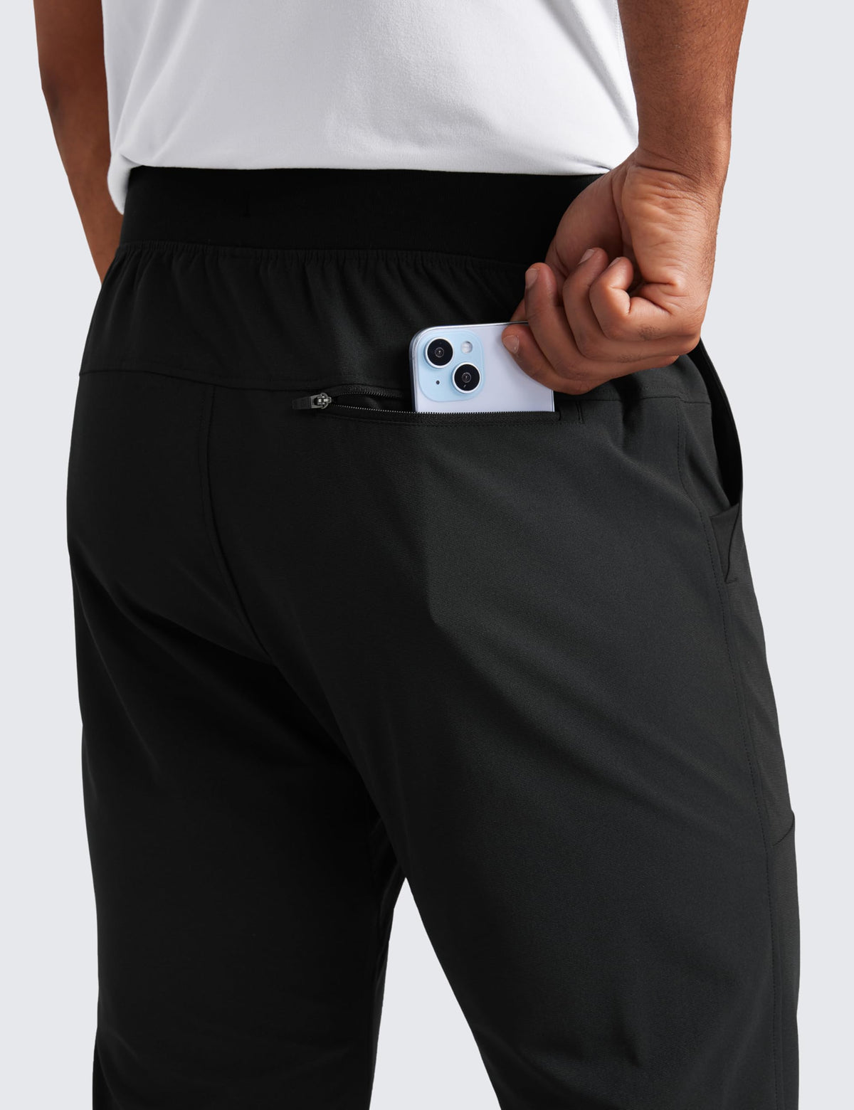 CRZ YOGA lightweight quick-dry stretch joggers for versatile on and off the course.
