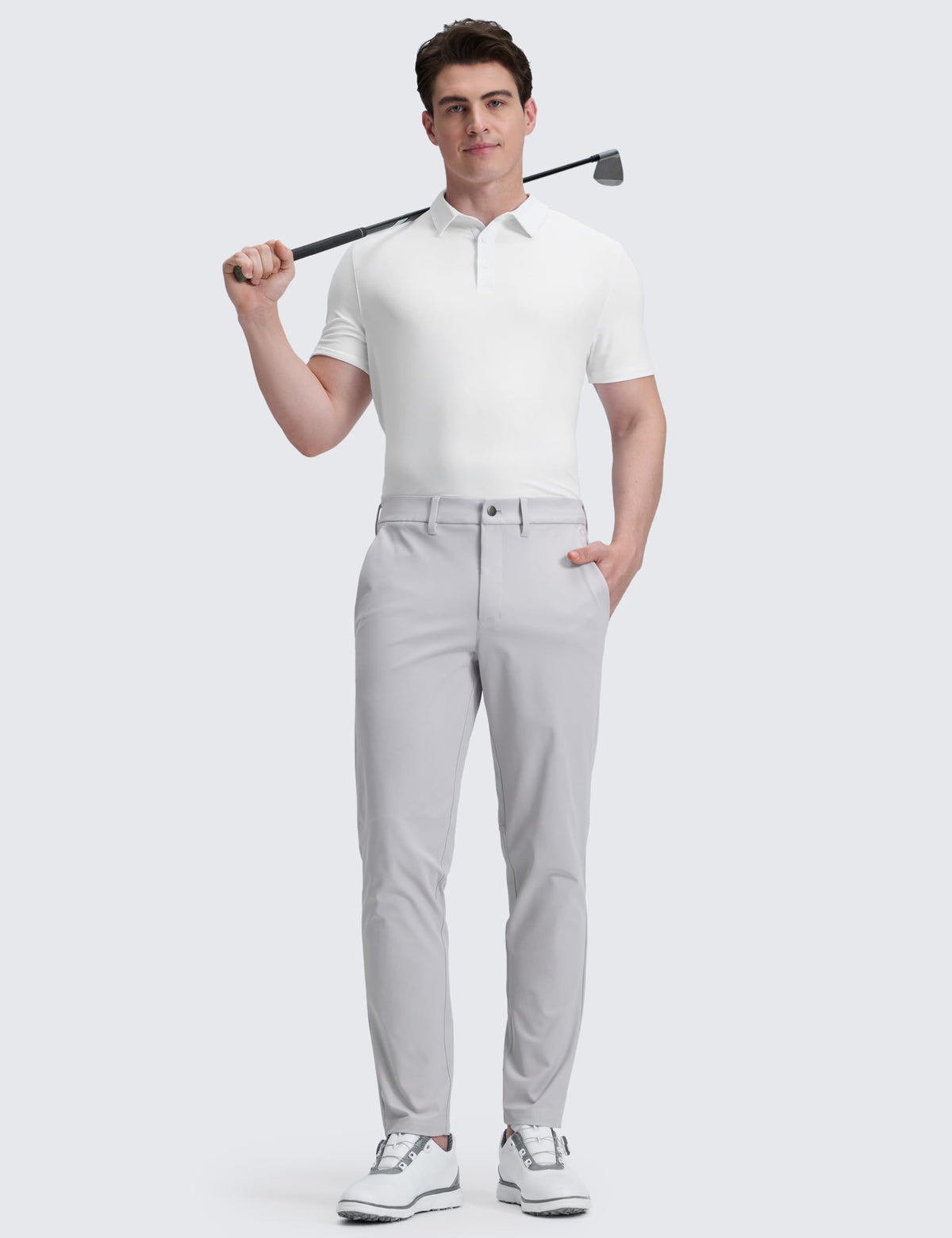 CRZ YOGA men's all day comfy golf pants back pocket secure storage