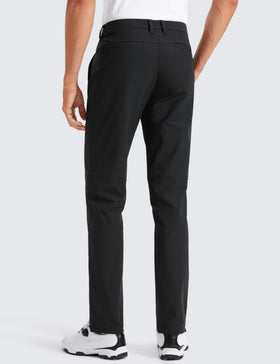 CRZ YOGA pants back view highlights clean lines and wrinkle-resistant fabric.