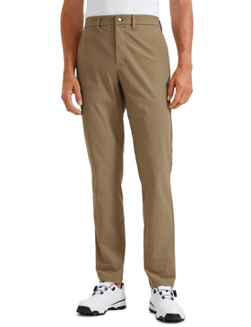 CRZ YOGA men's all-day comfy golf pants fabric detail highlights quick-dry performance.