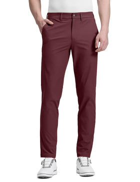CRZ YOGA men's all-day comfy golf pants front view showing quick-dry fabric.