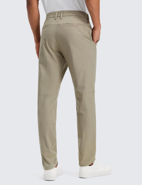 CRZ YOGA men's all day comfy golf pants side pocket oak for easy access