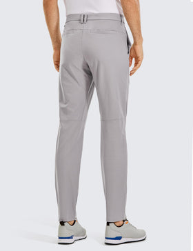 CRZ YOGA men's golf pants side view breathable fabric keeps you cool on the course