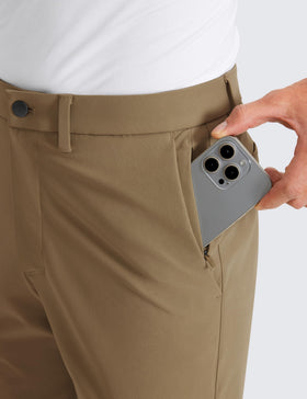CRZ YOGA men's golf pants slightly tapered leg for streamlined silhouette