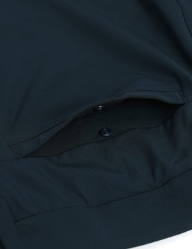 CRZ YOGA men's all-day comfy golf pants waistband detail emphasizing fit and comfort