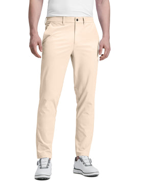 CRZ YOGA men's golf pants front view for all-day comfort and versatile style
