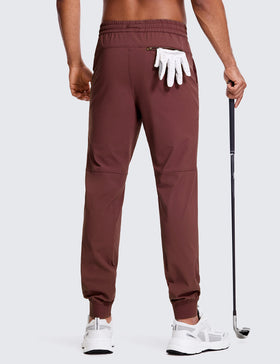 CRZ YOGA joggers back zip pocket detail for secure valuables