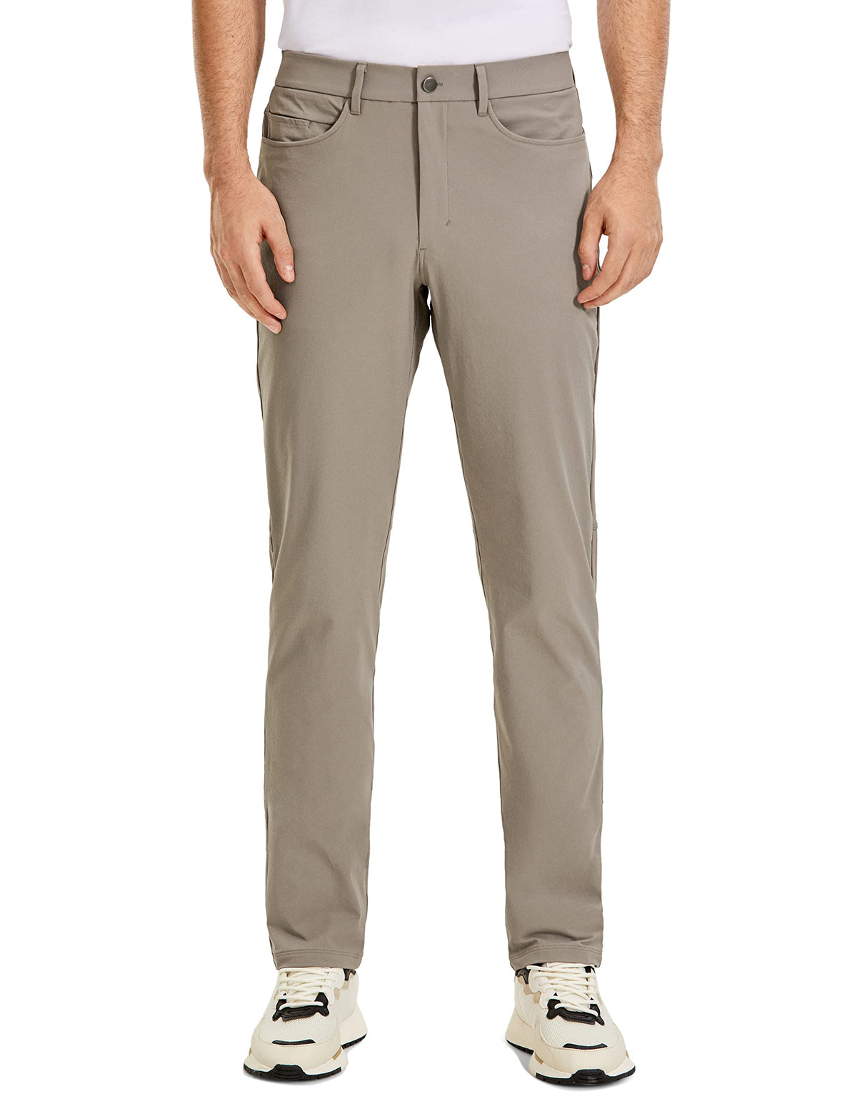 CRZ YOGA men's stretch golf pants with 35-inch inseam for a sleek, active fit.