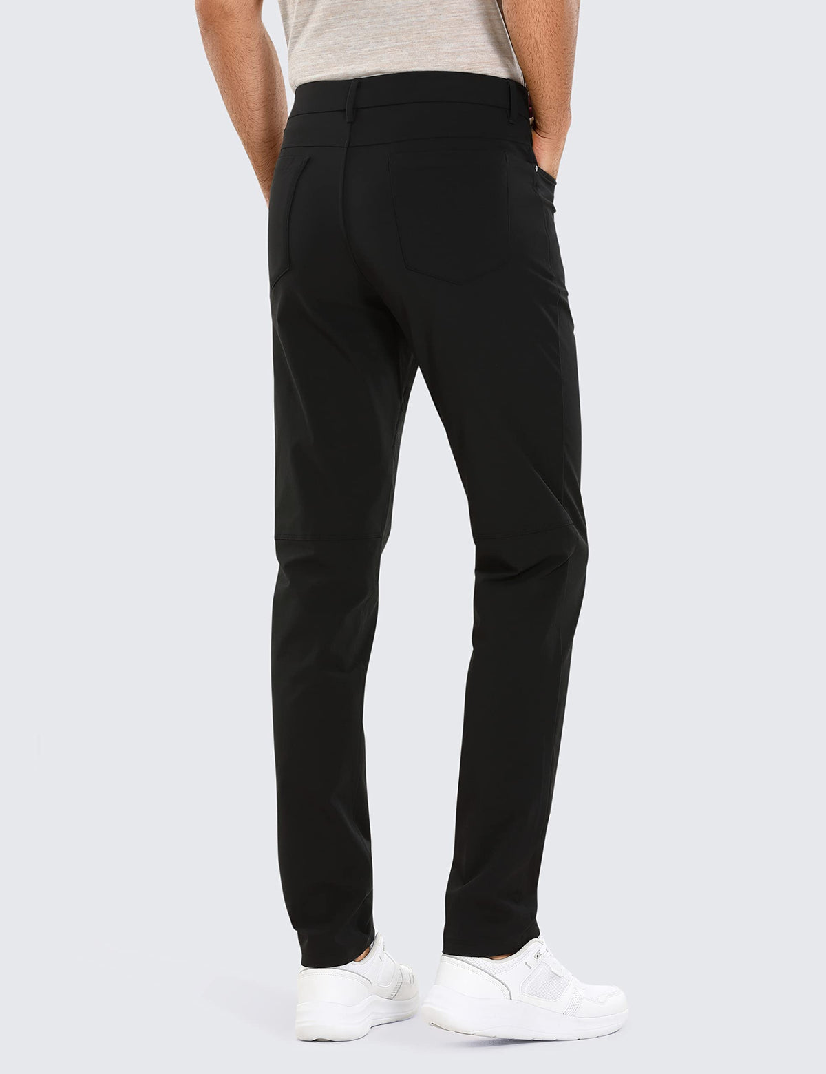 CRZ YOGA pants front pocket detail for easy access during workouts.