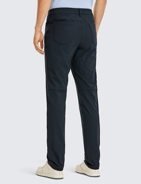 CRZ YOGA pants with multiple pockets in true navy for secure storage