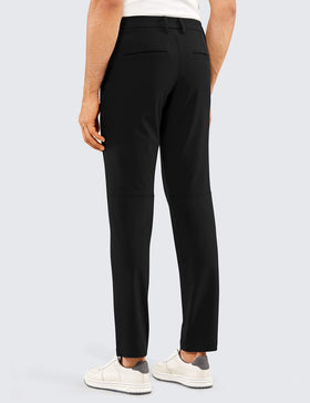 CRZ YOGA men's stretch golf pants side pockets for tools and keys during rounds.