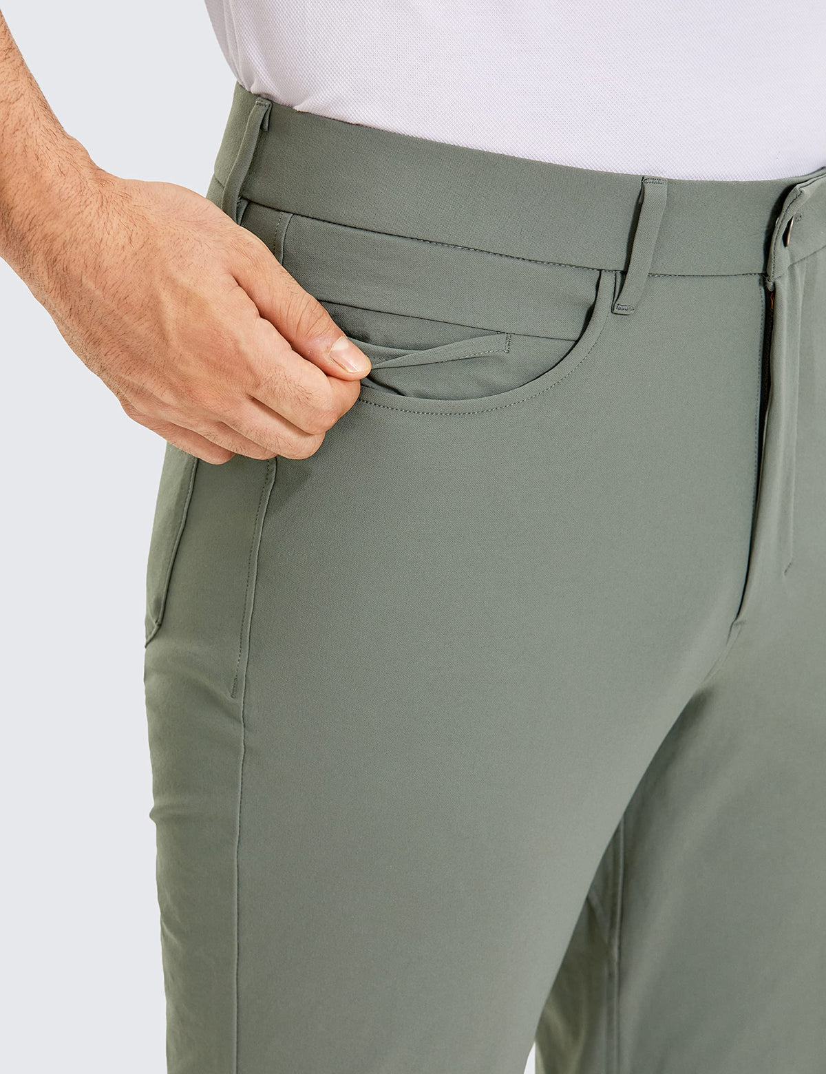 CRZ YOGA men's stretch golf pants waterproof fabric protects against rain and spills