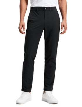 CRZ YOGA Stretch Cotton Chino Pants front pocket for versatile daily wear.