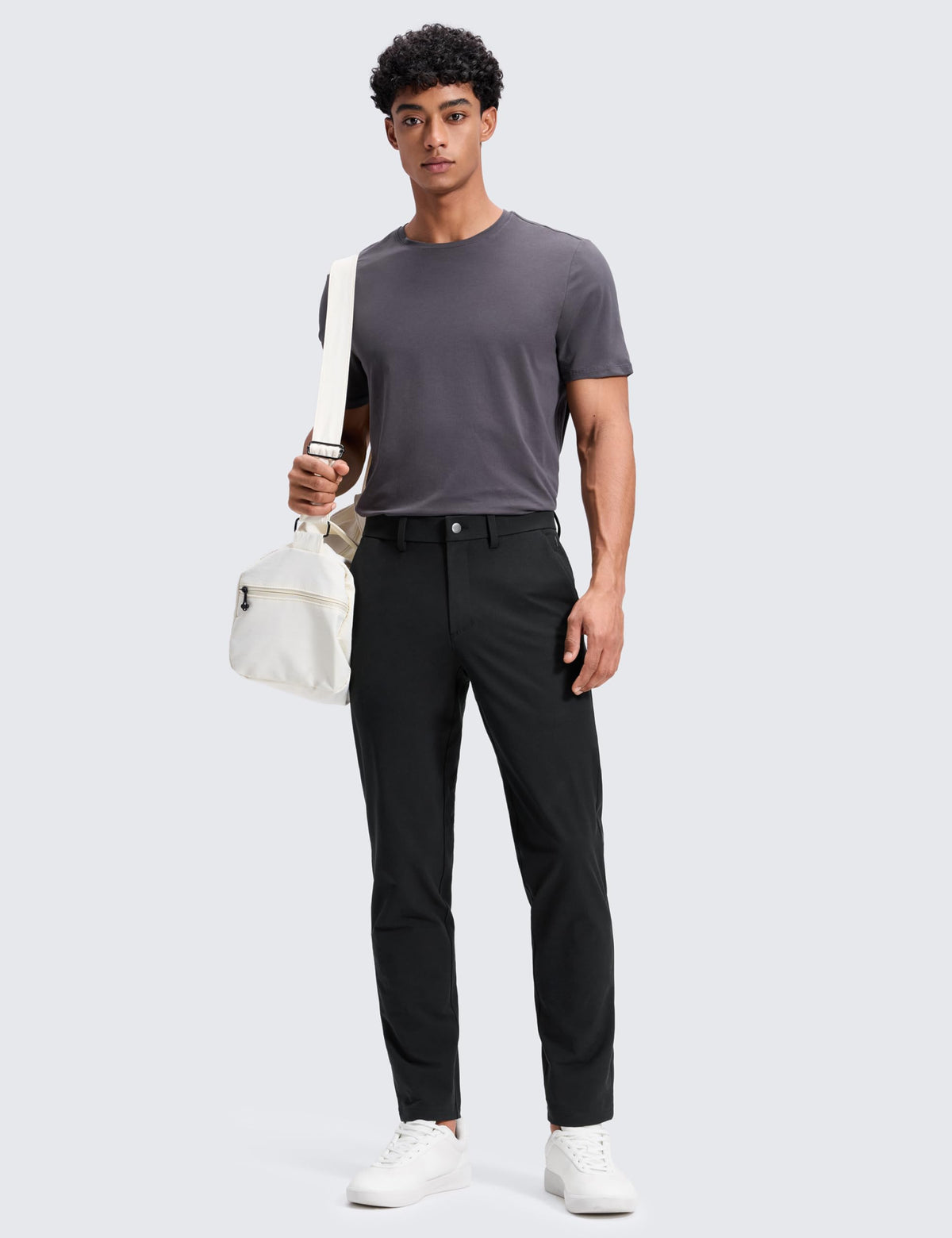 CRZ YOGA chinos back welt pockets offer classic utility