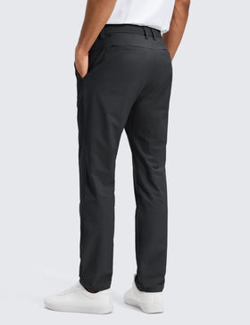 CRZ YOGA ink gray chinos, side-pocket detail for everyday essentials.