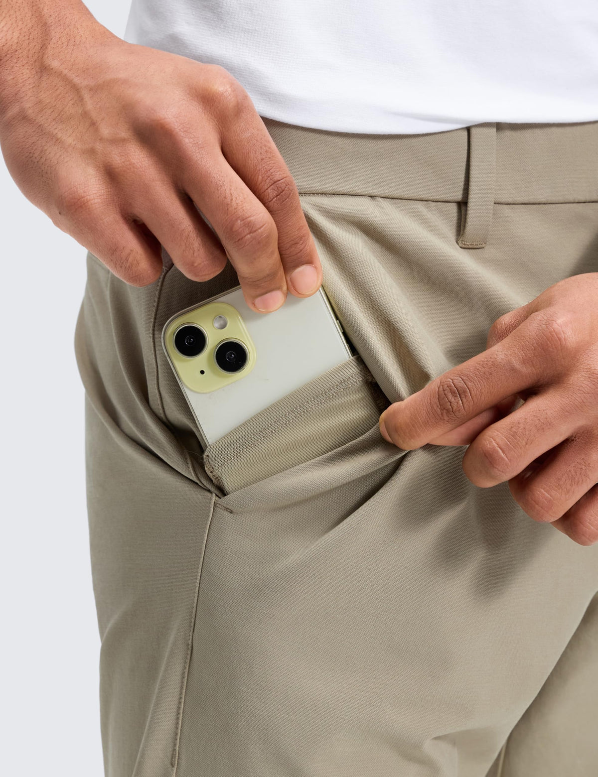 CRZ YOGA stretch cotton chino pants 30-inch inseam, ideal for taller frames.