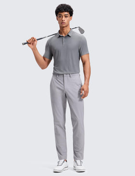 CRZ YOGA Stretch Cotton Chino Pants side-seam zippered pocket for secure items