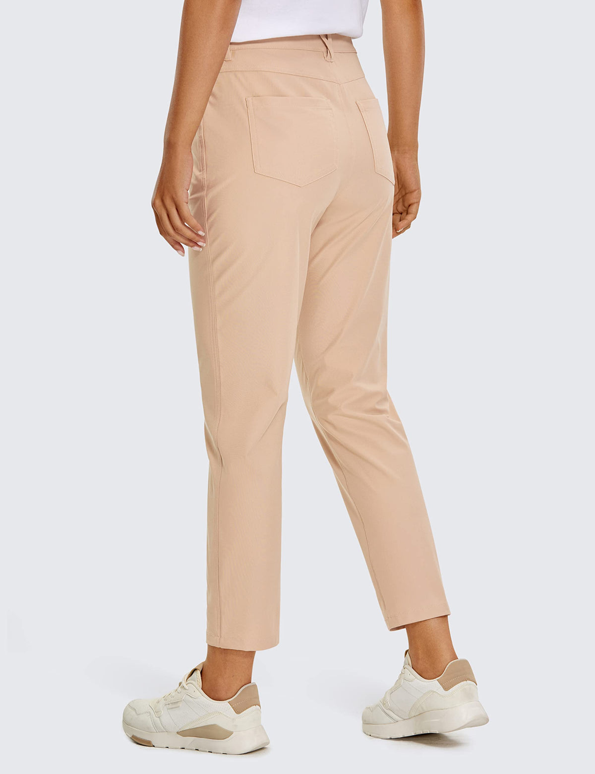 CRZ YOGA women's high-rise golf pants 27 side pocket design for easy storage.