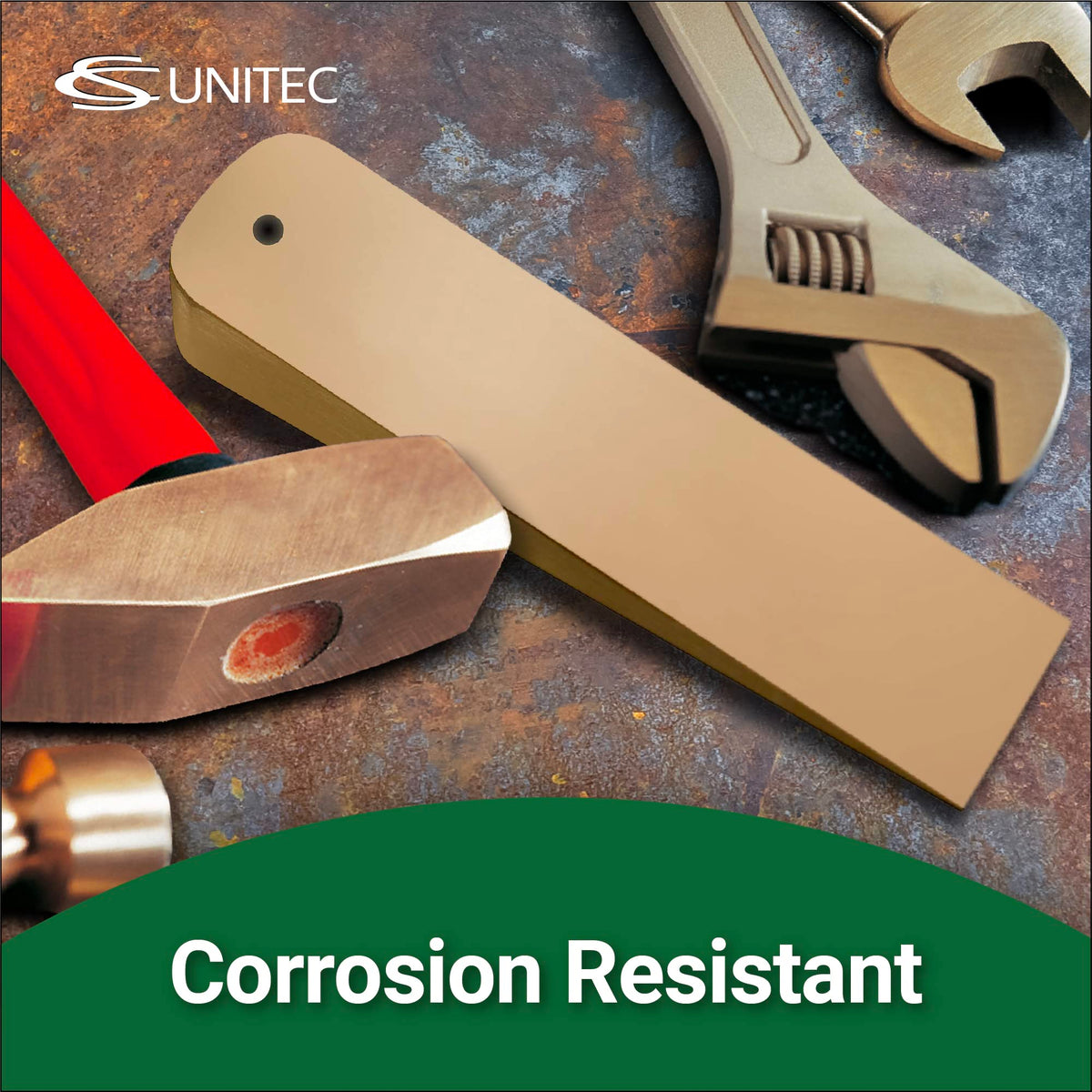 CS Unitec aluminum-bronze wedge is corrosion-resistant for challenging settings.