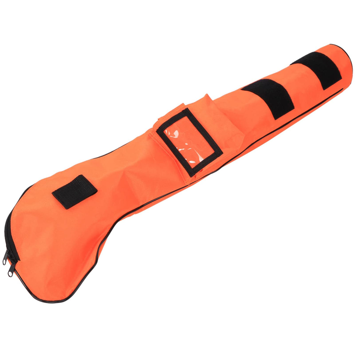 Culnflun golf bag in orange for kids with three-club capacity, compact and portable.