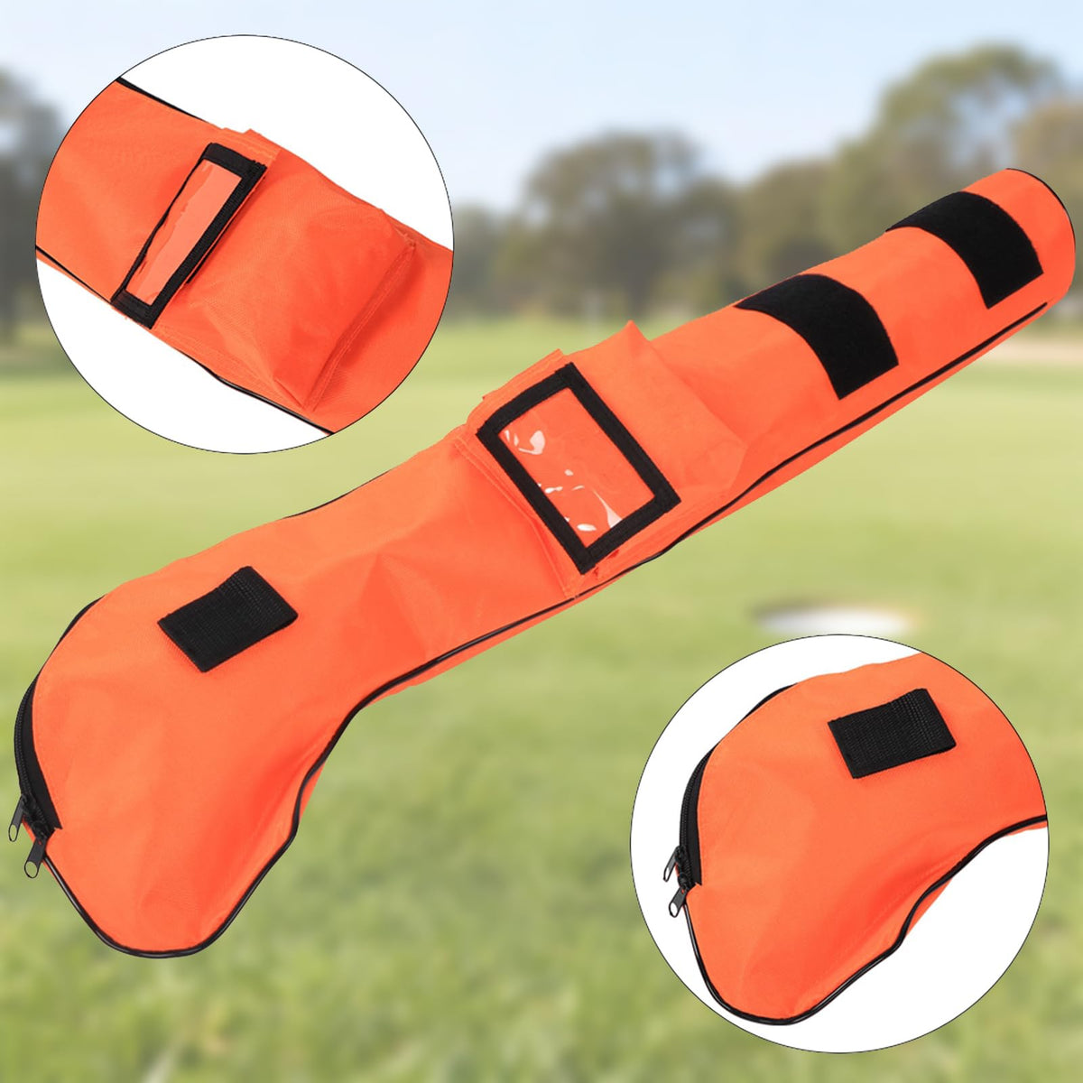 Thick nylon fabric of Culnflun golf bag provides water resistance and durability.