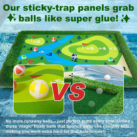 Cupohus floating golf green rope-fixed design keeps mat stable