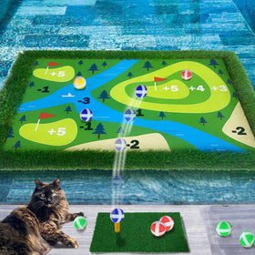 Cupohus stable floating golf green pool surface for water-based practice and fun