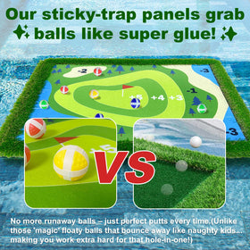 Cupohus ropes fix to pool edges to keep the green stable on water