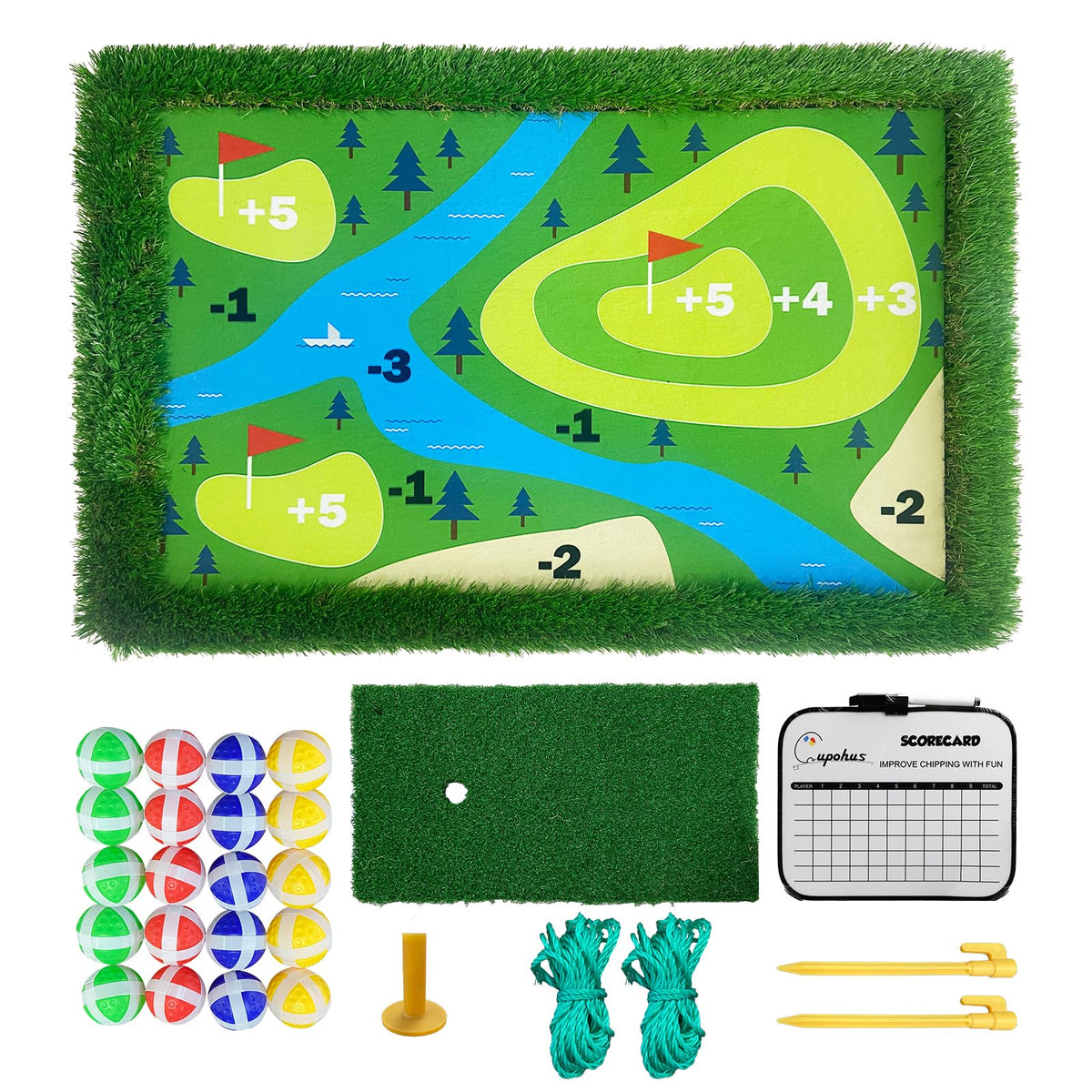 Cupohus stable floating golf green offers family-friendly water golf fun