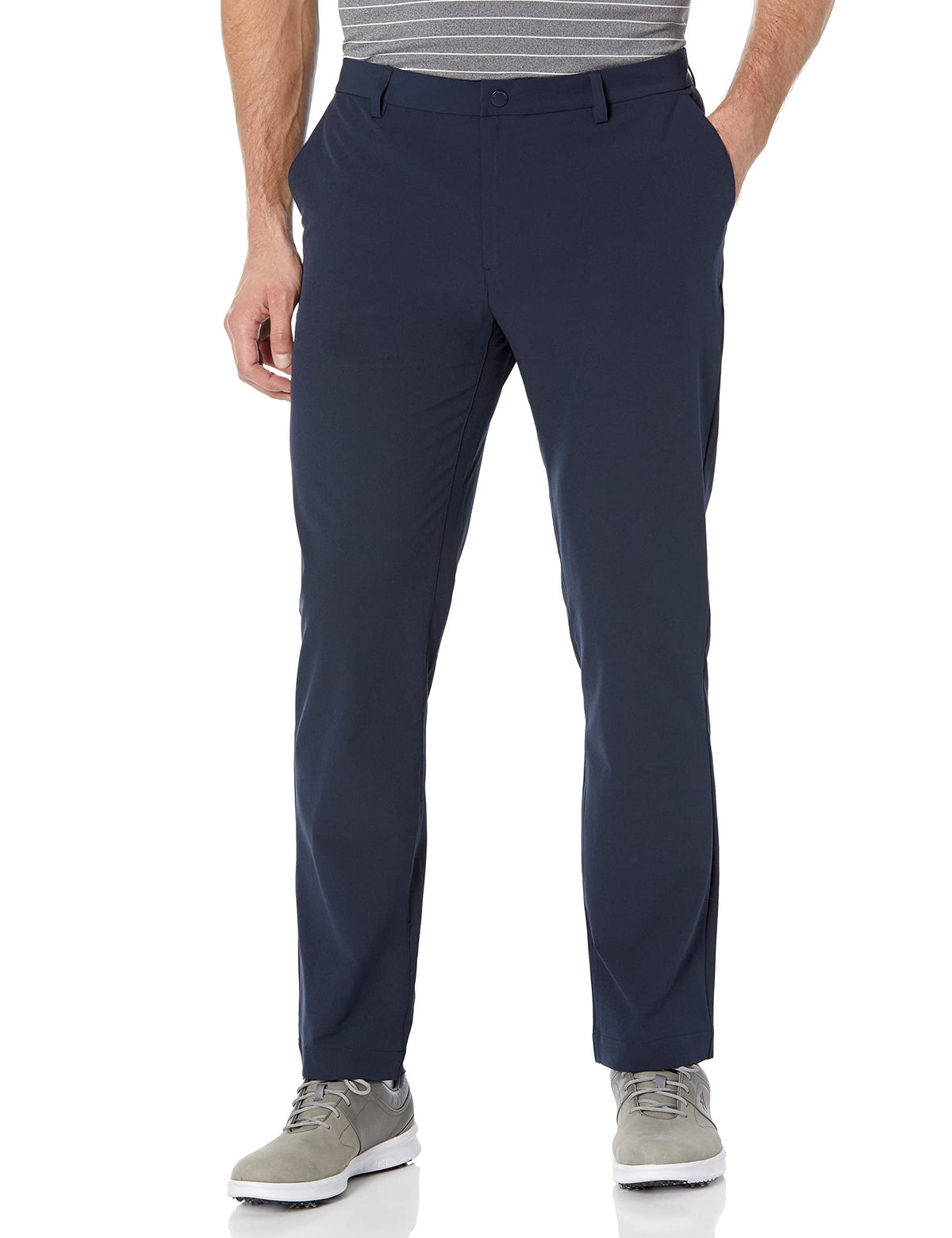 Cutter & Buck Bainbridge sport pants front view, moisture-wicking fabric for active days.