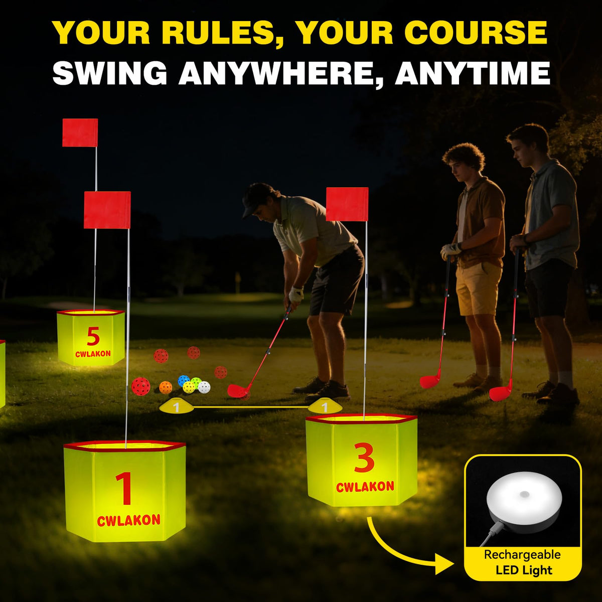 CWLAKON adjustable golf clubs 20–38 inches for kids and adults