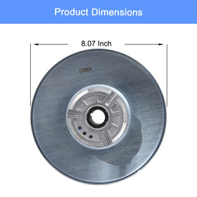 CXRCY secondary driven clutch for Club Car Precedent side view; reduced vibration potential