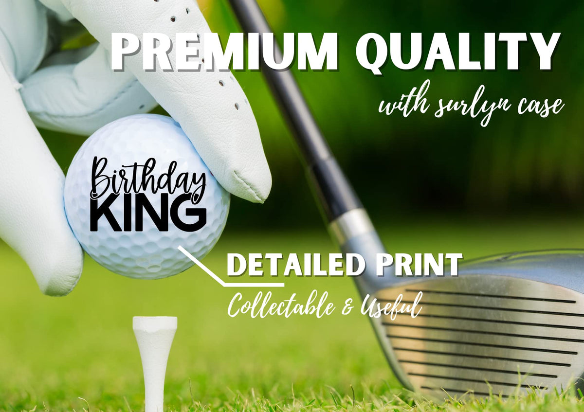 CybGene 40th birthday golf ball pattern 2; standout design for golf enthusiasts