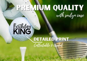 CybGene 40th birthday golf ball pattern 2; standout design for golf enthusiasts