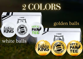 CybGene 40th birthday golf ball pattern 6; great keepsake for grandpa