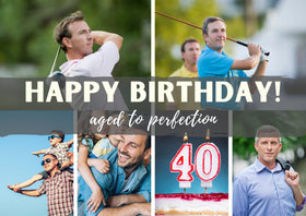 CybGene 40th birthday golf ball pattern 7; ideal gift for milestones on course