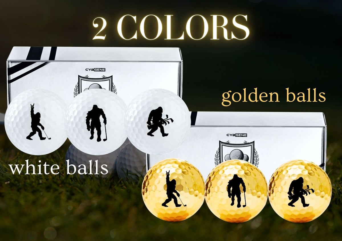 CybGene Bigfoot unisex-use golf ball on course for all players.