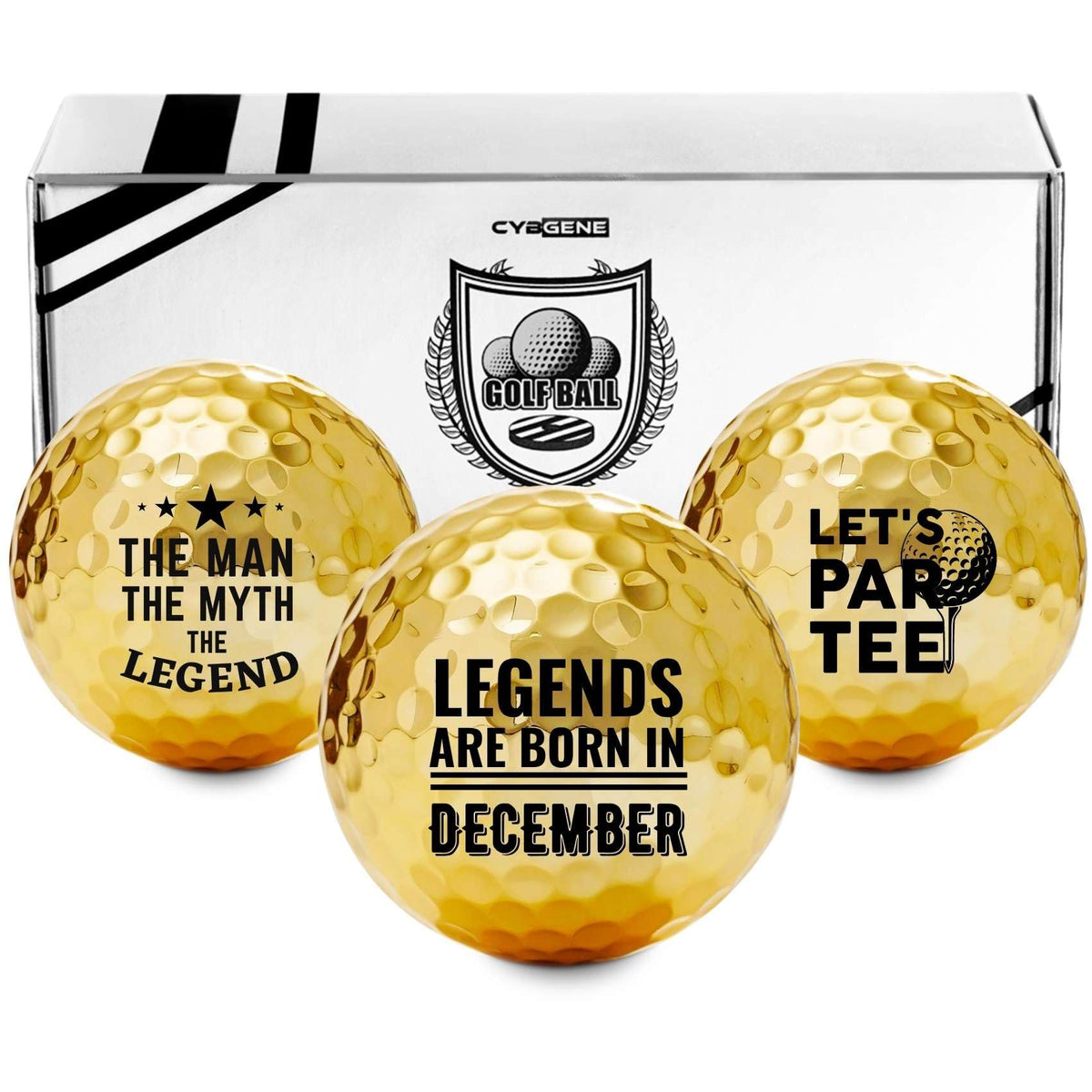 CybGene birthday gifts golf balls set design pattern 1 boosts gift appeal for golf lovers
