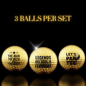Premium quality CybGene golf balls with durable logo prints resist fading