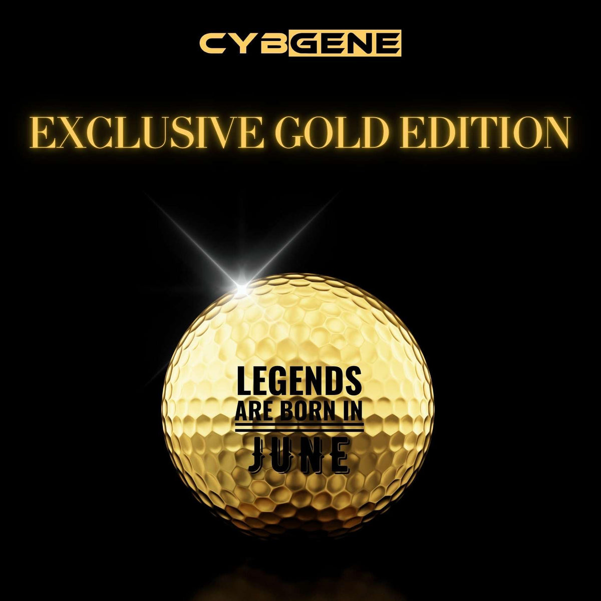 CybGene birthday golf balls set shows varied patterns for golf lovers