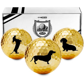CybGene dachshund golf ball pattern showing playful design for casual rounds.