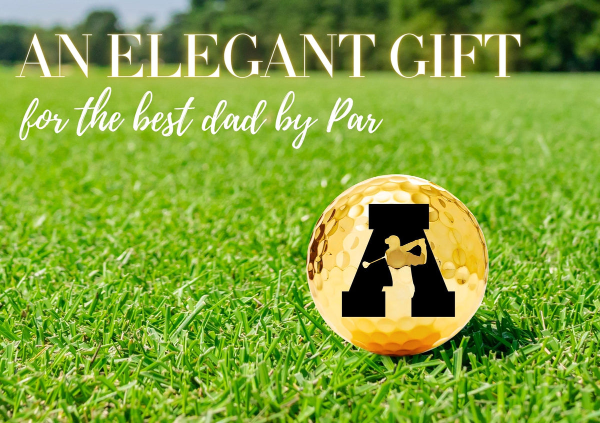 CybGene Dad elegant gold design enhances style on the fairway