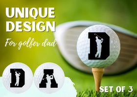 CybGene golf ball design 2 with bold pattern for standout on the course