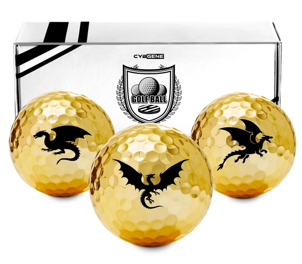 CybGene Dragon golf balls with a unique design for standout play and gifting.