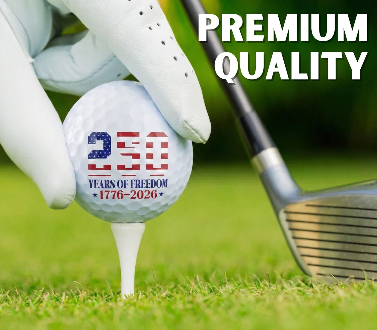CybGene durable logo golf ball with clear anniversary printing