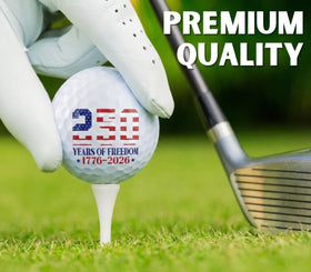 CybGene durable logo golf ball with clear anniversary printing