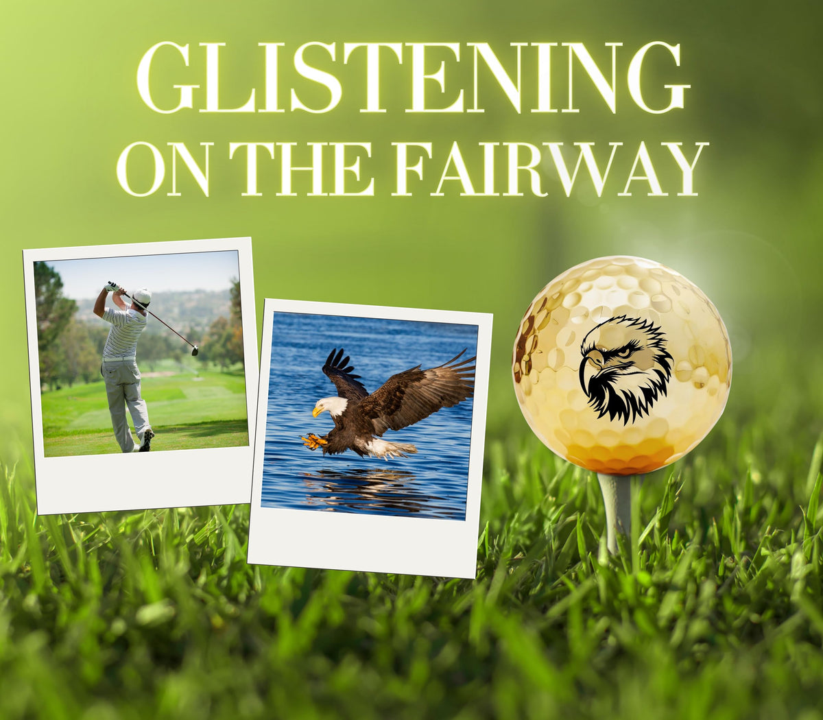 CybGene eagle golf balls gift-set packaging highlights premium craftsmanship.